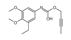 but-2-ynyl N-(3-ethyl-4,5-dimethoxyphenyl)carbamate Structure