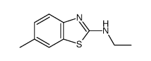 2-Benzothiazolamine,N-ethyl-6-methyl-(9CI) structure