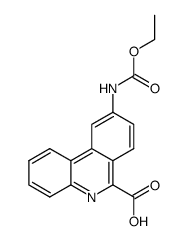 9-ethoxycarbonylamino-phenanthridine-6-carboxylic acid结构式