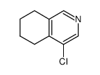 4-chloro-5,6,7,8-tetrahydro-isoquinoline结构式