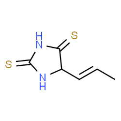2,4-Imidazolidinedithione,5-(1-propen-1-yl)-结构式