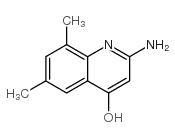 2-AMINO-4-HYDROXY-6,8-DIMETHYLQUINOLINE structure