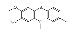 2,5-dimethoxy-4-(p-tolylthio)aniline structure