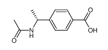 4-[(1R)-1-(Acetylamino)ethyl]benzoic Acid结构式