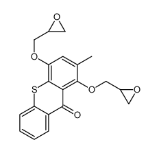 2-methyl-1,4-bis(oxiran-2-ylmethoxy)thioxanthen-9-one Structure
