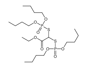 ethyl 2,2-bis(dibutoxyphosphorylsulfanyl)acetate Structure