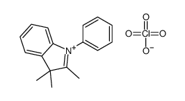 2,3,3-trimethyl-1-phenylindol-1-ium,perchlorate Structure