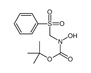 2-Methyl-2-propanyl hydroxy[(phenylsulfonyl)methyl]carbamate structure