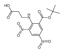 N-(2-tert-butoxycarbony-4,6-dinitrophenyl)-β-alanine Structure