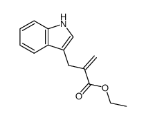 ethyl 2-((1H-indol-3-yl)methyl)acrylate结构式
