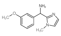 C-(3-Methoxy-phenyl)-C-(1-methyl-1H-imidazol-2-yl)-methylamine结构式