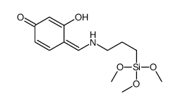 3-hydroxy-4-[(3-trimethoxysilylpropylamino)methylidene]cyclohexa-2,5-dien-1-one结构式