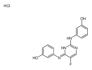 3-[[5-fluoro-2-(3-hydroxyanilino)pyrimidin-4-yl]amino]phenol,hydrochloride结构式