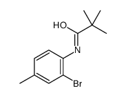 N-(2-bromo-4-methylphenyl)-2,2-dimethylpropanamide Structure