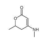 2-methyl-4-(methylamino)-2,3-dihydropyran-6-one结构式