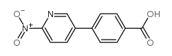 4-(6-Nitropyridin-3-yl)benzoic acid Structure