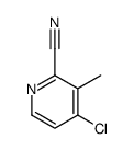 4-氯-3-甲基-2-氰基吡啶结构式