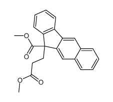 methyl 11-(methoxycarbonyl)-11H-benzo(b)fluorene-11-propanoate Structure