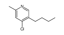 5-n-Butyl-4-chlor-2-methylpyridin结构式