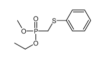 [ethoxy(methoxy)phosphoryl]methylsulfanylbenzene Structure