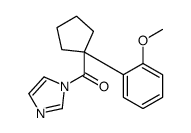 imidazol-1-yl-[1-(2-methoxyphenyl)cyclopentyl]methanone Structure