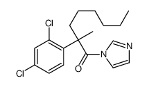 2-(2,4-dichlorophenyl)-1-imidazol-1-yl-2-methyloctan-1-one Structure