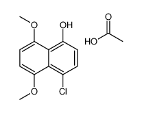 acetic acid,4-chloro-5,8-dimethoxynaphthalen-1-ol结构式