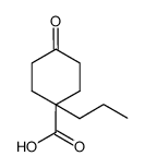 4-oxo-1-propyl-cyclohexanecarboxylic acid结构式