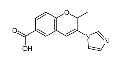 3-imidazol-1-yl-2-methyl-2H-chromene-6-carboxylic acid结构式