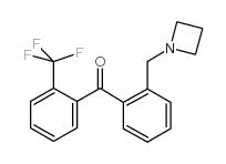 2-AZETIDINOMETHYL-2'-TRIFLUOROMETHYLBENZOPHENONE结构式