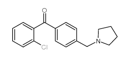 2-CHLORO-4'-PYRROLIDINOMETHYL BENZOPHENONE structure