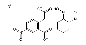 2-(carboxylatomethyl)-5-nitrobenzoate,N-[2-(hydroxyamino)cyclohexyl]hydroxylamine,platinum(2+)结构式