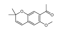 1-(6-methoxy-2,2-dimethylchromen-7-yl)ethanone结构式