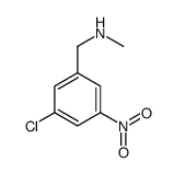 1-(3-chloro-5-nitrophenyl)-N-methylmethanamine结构式