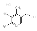 3-Pyridinemethanol,5-mercapto-4,6-dimethyl-, hydrochloride (1:1)结构式