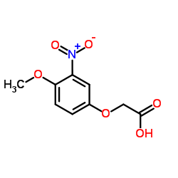 2-(4-Methoxy-3-nitrophenoxy)acetic acid structure