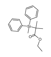 ethyl 2-(diphenylmethylsilyl)-2-methylpropionate Structure
