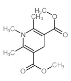 3,5-Pyridinedicarboxylicacid, 1,4-dihydro-1,2,6-trimethyl-, 3,5-dimethyl ester Structure
