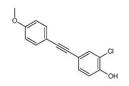 2-Chloro-4-((4-Methoxyphenyl)ethynyl)phenol structure