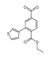 ethyl 4-nitro-2-thiophen-3-ylbenzoate Structure