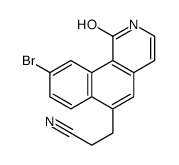 3-(9-bromo-1-oxo-2H-benzo[h]isoquinolin-6-yl)propanenitrile Structure