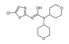 3-(5-chloro-1,3-thiazol-2-yl)-1,1-bis(oxan-4-yl)urea Structure