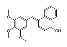 4-phenyl-5-(3,4,5-trimethoxyphenyl)penta-2,4-dien-1-ol结构式