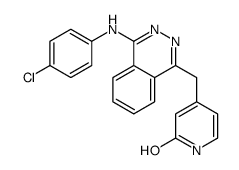 4-[[4-(4-chloroanilino)phthalazin-1-yl]methyl]-1H-pyridin-2-one Structure