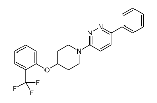 3-phenyl-6-[4-[2-(trifluoromethyl)phenoxy]piperidin-1-yl]pyridazine Structure