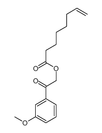 [2-(3-methoxyphenyl)-2-oxoethyl] oct-7-enoate Structure