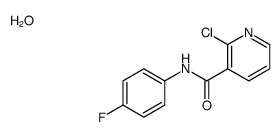 2-chloro-N-(4-fluorophenyl)pyridine-3-carboxamide,hydrate结构式