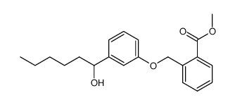 Methyl-2-[[3-(1-hydroxyhexyl)phenoxy]methyl]benzoate结构式