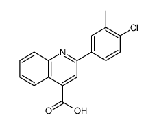 4-Quinolinecarboxylic acid, 2-(4-chloro-3-methylphenyl)结构式