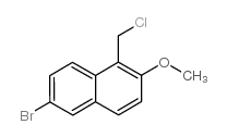 6-BROMO-1-(CHLOROMETHYL)-2-METHOXYNAPHTHALENE structure